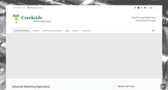 Desktop Screenshot of creeksidemarketinggroup.com