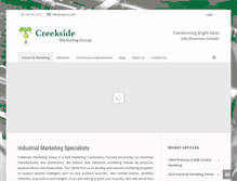Tablet Screenshot of creeksidemarketinggroup.com